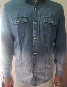 Denim Button-Down Shirt