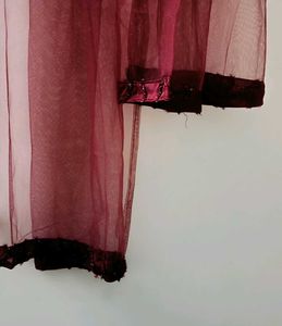 Burgundy Off-Shoulder Dress