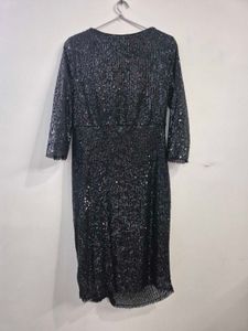 Sparkling Black Sequin Dress