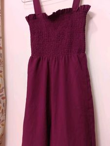 Maroon Jumpsuit.