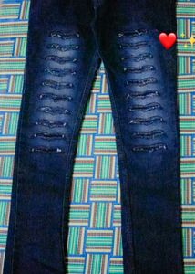 Ripped Denim Unisex charcoal Jeans