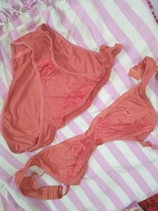 Beautiful Red Colour Bra Panty Set