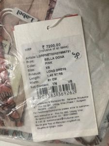 Label Ritu KumarPink Printed Maxi Dress
