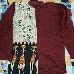 Short Printed Kurta from Shantiniketan