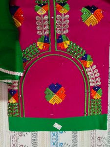 Colorful Embroidered Salwar Kameez Set