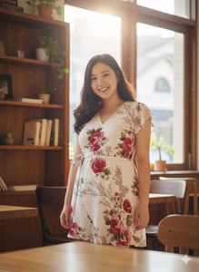 Floral Print Mini Dress