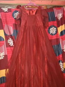 Elegant Maroon(reddish )Sequin Gown