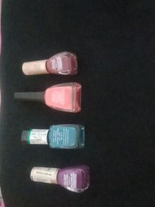 Dazzler Nail Polish  Colour: Purple,blue,peach, Nude Colour Nail Polish