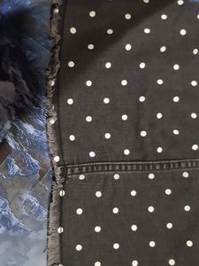 DBlack And White Polka Dot Skirt