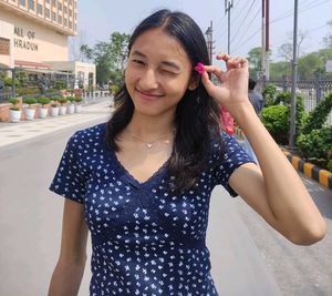 Floral Print V-Neck Top