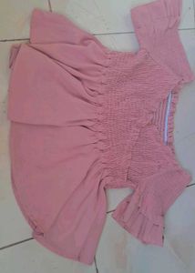 Cute Pink Ruffle Top