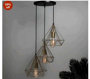 Wall Mount Lamp Ceiling Schandler- 3 Diamond Shape