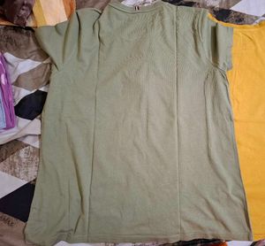 XXL Tommy Hilfiger Typography Olive Green Tshirt