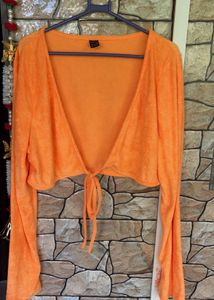 Orange Jacket Top