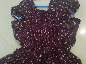 Floral Maxi Dress With Capri