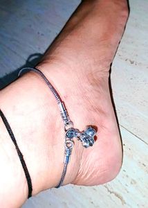 Silver Anklet Set Of 2