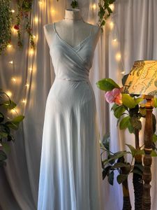 Elegant Light Blue Maxi Dress