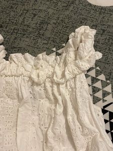 White Off-Shoulder Maxi Dress
