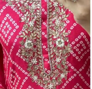 Brand New Bandhani Print Suit