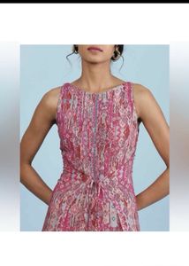 Aarke Ritu KumarGeometric Print Round-Neck Jumpsui