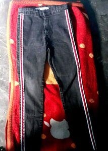 Striped Side Jeans