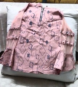 Beautiful Top With Net Sleeves