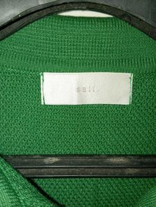 saii Green Knitted Polo Tshirt