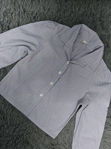 Striped Blue Crop Top