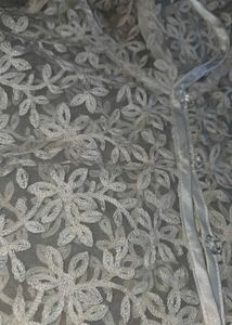 Korean style embroidered organza jacket