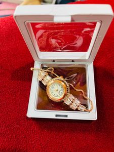 Elegant Silver Gold Watch New With Tag
