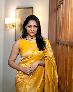 Elegant Yellow Banarasi Silk Saree