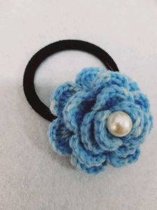 Crochet Flower Rubber Band