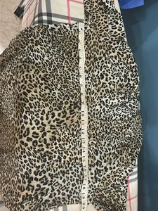 Zara Basic Leopard Print Top Medium Size