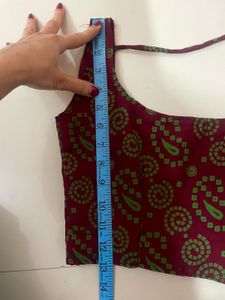Maroon &amp; Green Lehenga Set