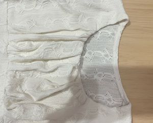 White Puff Sleeve Top