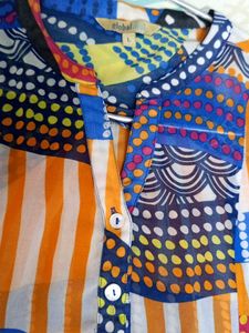 Colorful Georgette Top🏵️🌸🪻🌼