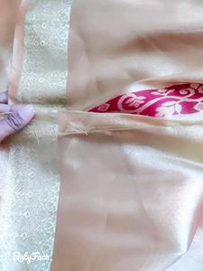 Golden Tissue Saree With Blouse