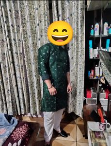 Mens Embroidery Design Mirror Work Kurta