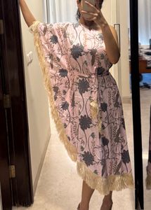 Floral Print Kaftan Dress