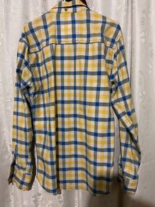 Checked Button-Down Shirt💛🖤💚