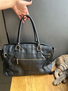 Black Leather Handbag