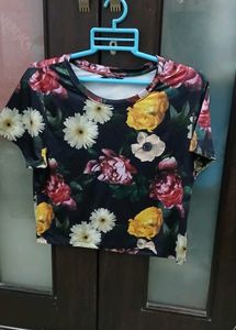 Floral Print T-Shirt - XXL Size