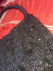 Balck Sequence Work Bag