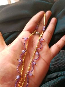 Purple Colour Necklace