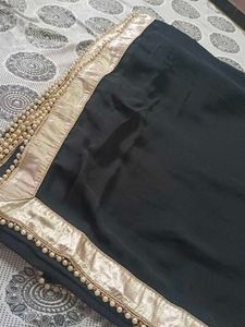 Beautiful Beads Works Saree