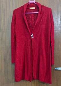 Woolen Red Shrug