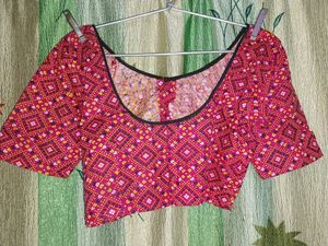 Choli In Red Colour Size XL