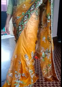 Golden Saree