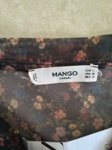 net Top Floral Print