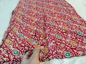 side &amp; middle cut maroon kurta